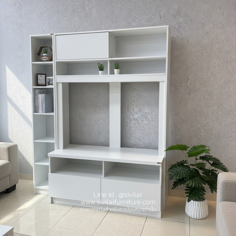 HT1 โฮมเธียเตอร์วางทีวี สีขาว