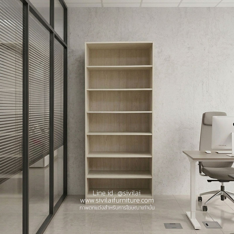 ชั้นวางหนังสือกว้าง 80 ซม. โล่ง